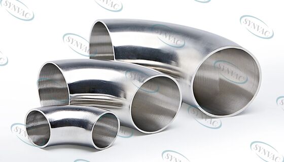 Blasting BA Surface Treatment 90 Degree Elbows Vacuum Fittings For Vacuum System