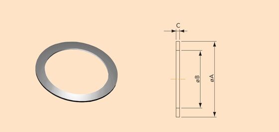 CF16-250 Flange Fitting CF Copper Gasket For High Vacuum