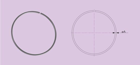 SS304 ISO Split Retainer Ring For ISO Rotatable Flange