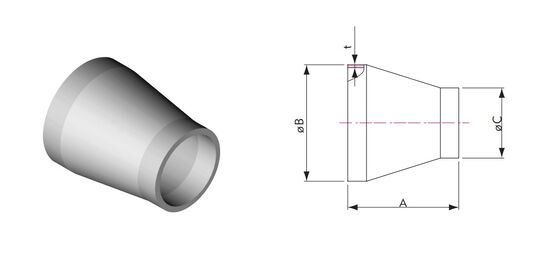 Helium Leak Detection Conical Reducers For Vacuum System