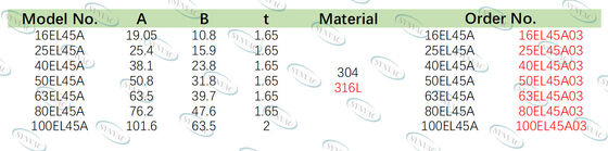 High Conductance Low Outgassing 45 Degree Elbows For Vacuum System