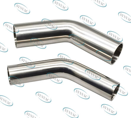 304 or 316L 45 Degree Elbows With Tangents For Vacuum System