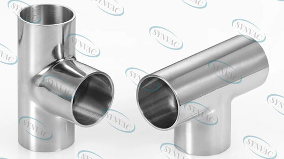 BA Or Blasting Surface Treatment Vacuum Tee For Vacuum System