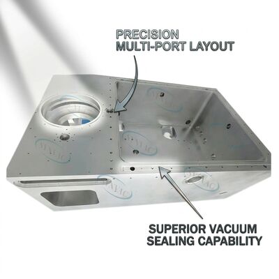 Customizable Multi-Port Stainless Steel Vacuum Chamber 304 316L OEM CF ISO KF Ports for Industrial Coating
