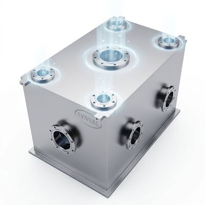 UHV Electropolished Stainless Steel Vacuum Chamber 304 316L Low Outgassing for Semiconductor Research Applications
