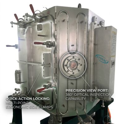 UHV Electropolished Stainless Steel Vacuum Chamber 304 316L Low Outgassing for Semiconductor Research Applications