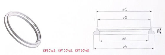 KF Socket Weld Flange SUS304  SUS316L Materials